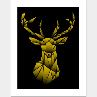 Geometric Deer Posters and Art